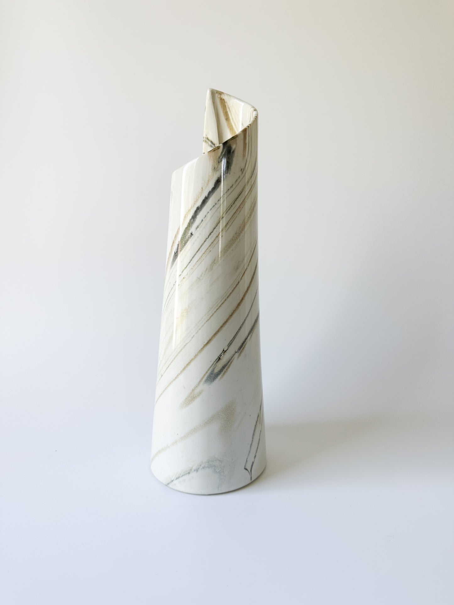 Ceramic Marble Look Vase