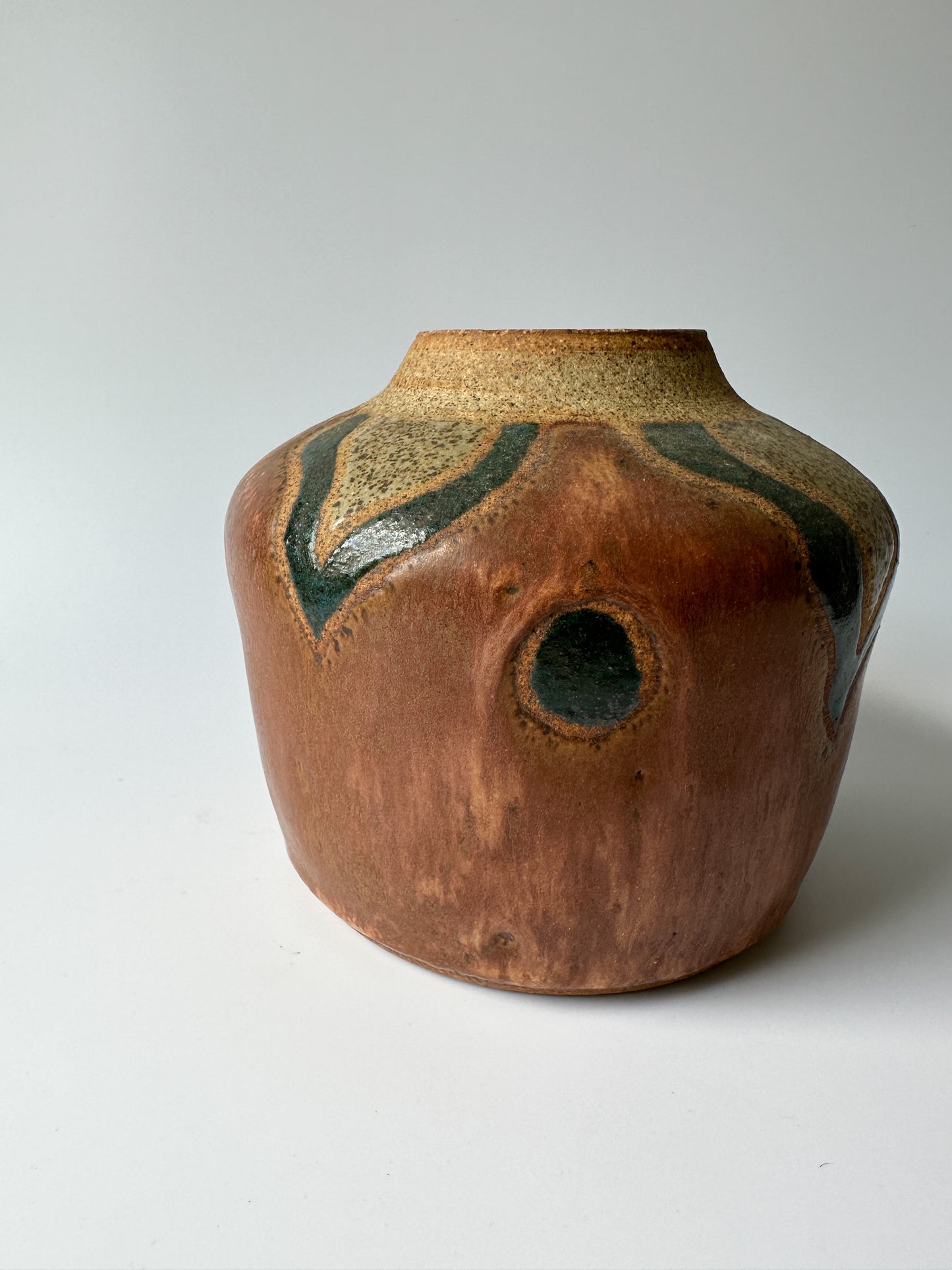 Handmade Earthenware Pot with Lid