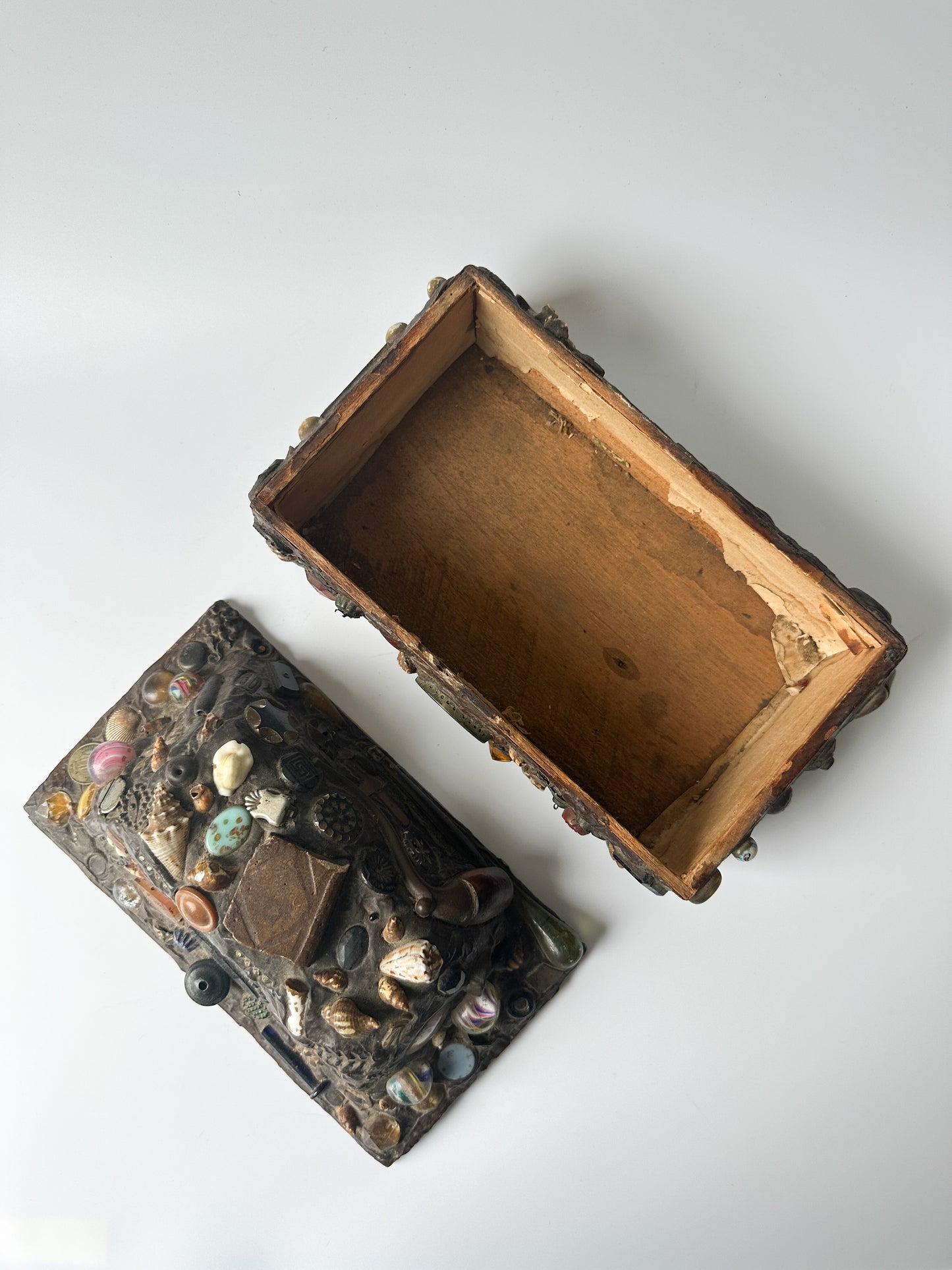 Antique Folk Art Memory Box